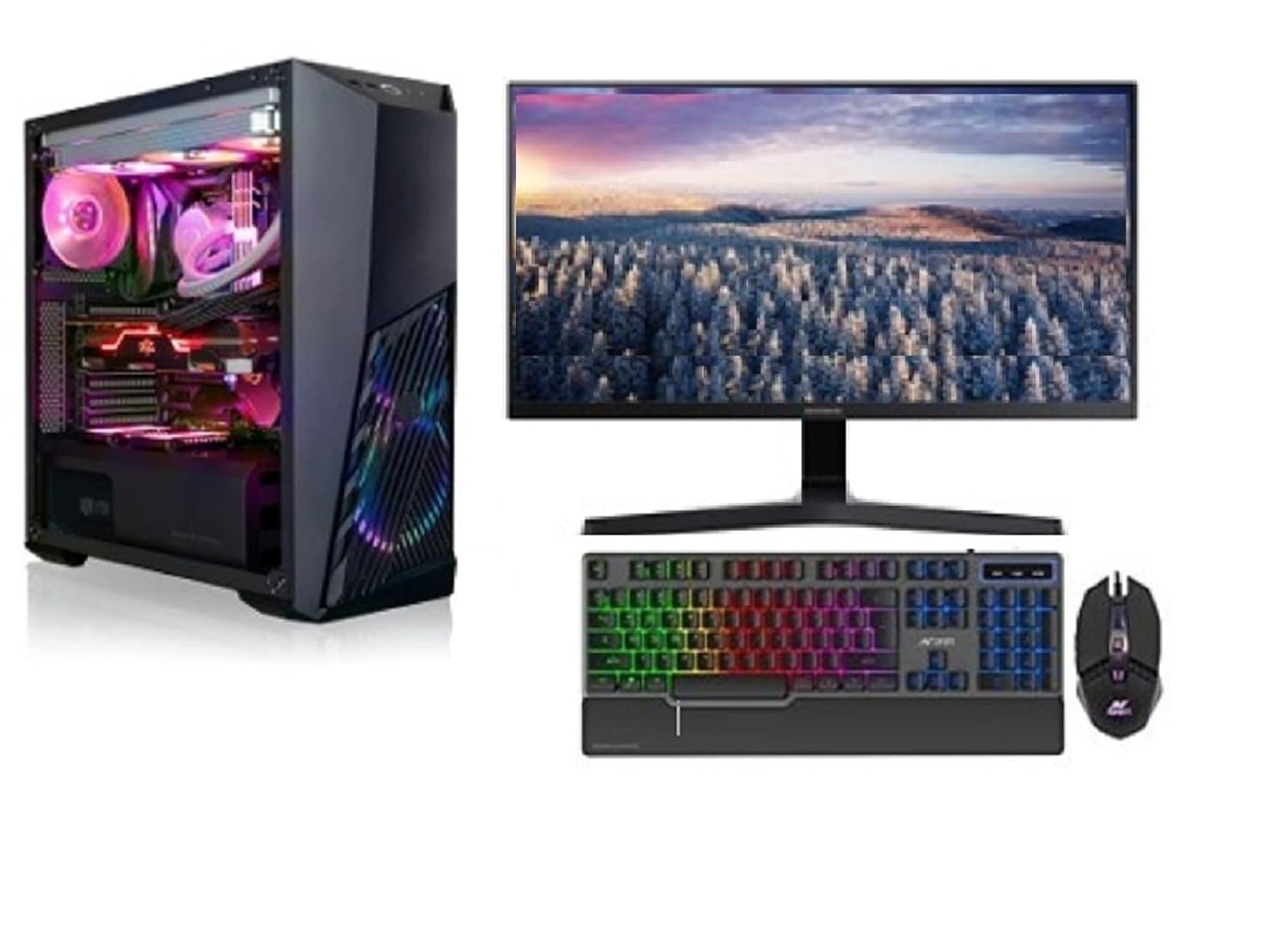 Assembled Gaming PC with GTX 1650 with 10400F Core i5 (10th Gen) (16 GB DDR4/1 TB/250 GB SSD